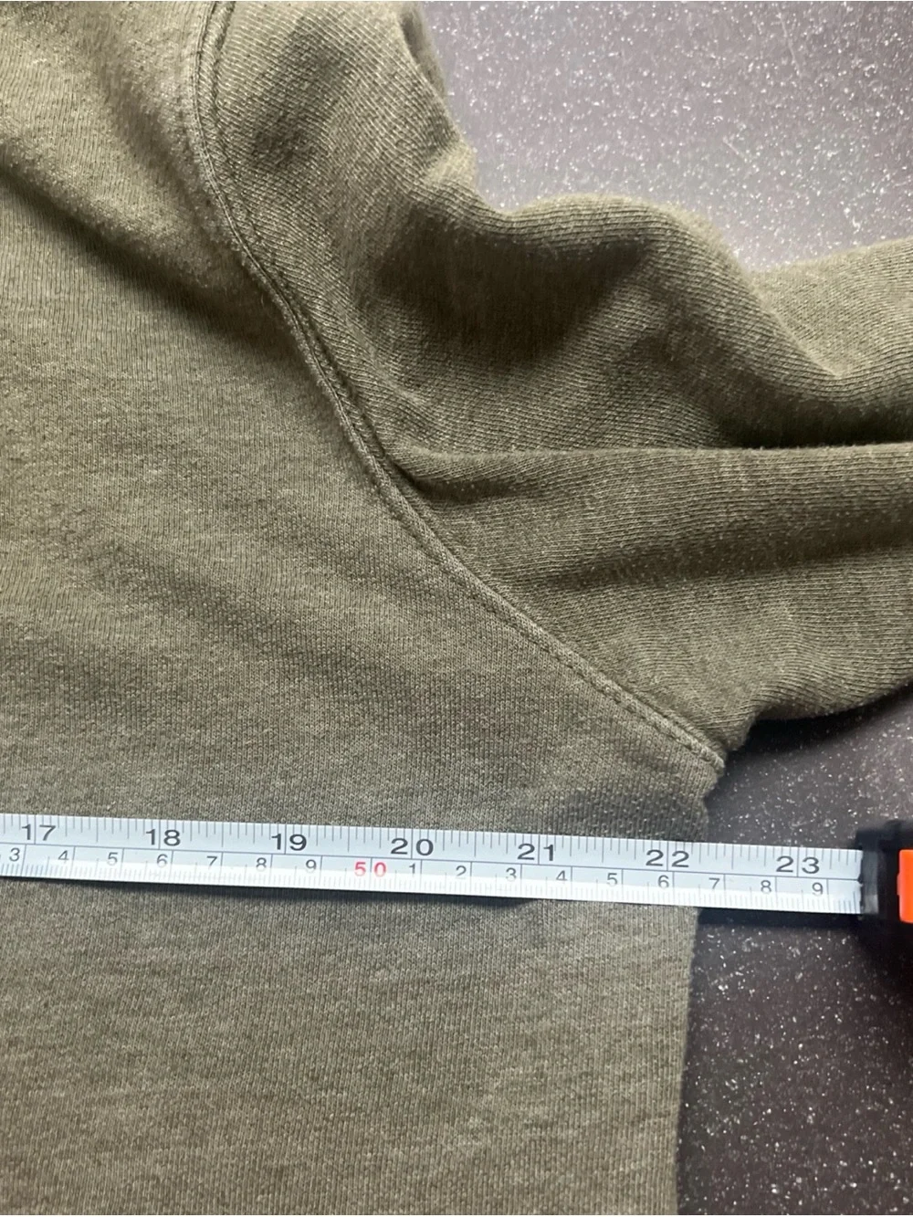 The North Face A47EF, Tekno fleece hoodie Large Olive Minimal Sleeve Logo